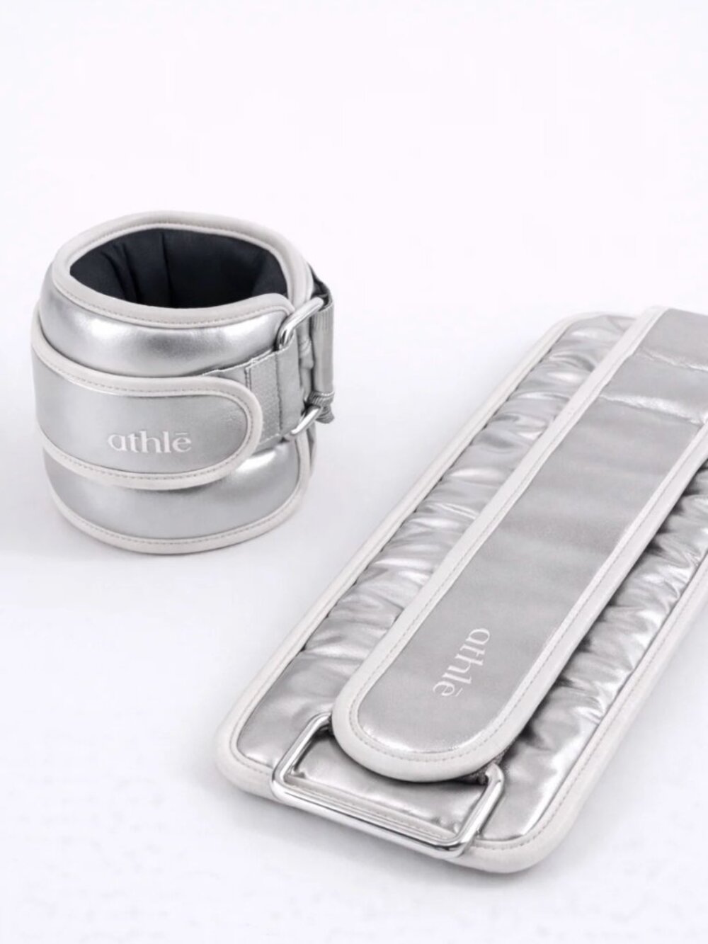 Maison Athle silver 0.5 kg ankle/wrist weights (like Bala Bangles)